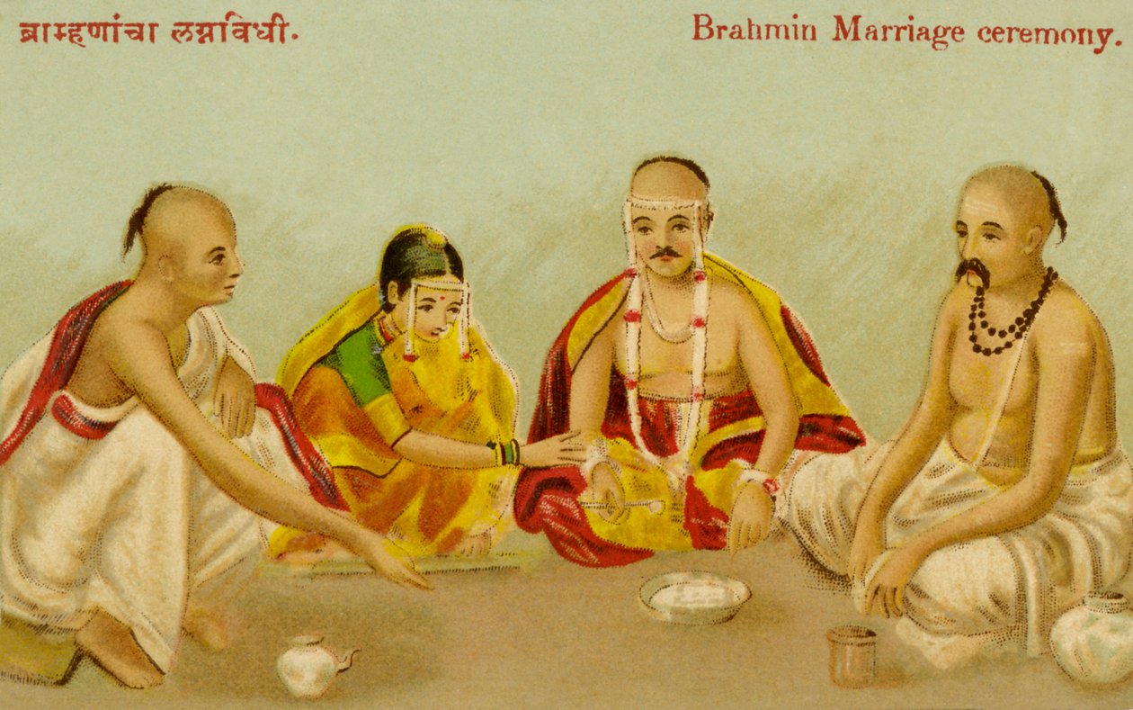 Ceremonia matrimonial brahmán de Unbekannter Künstler