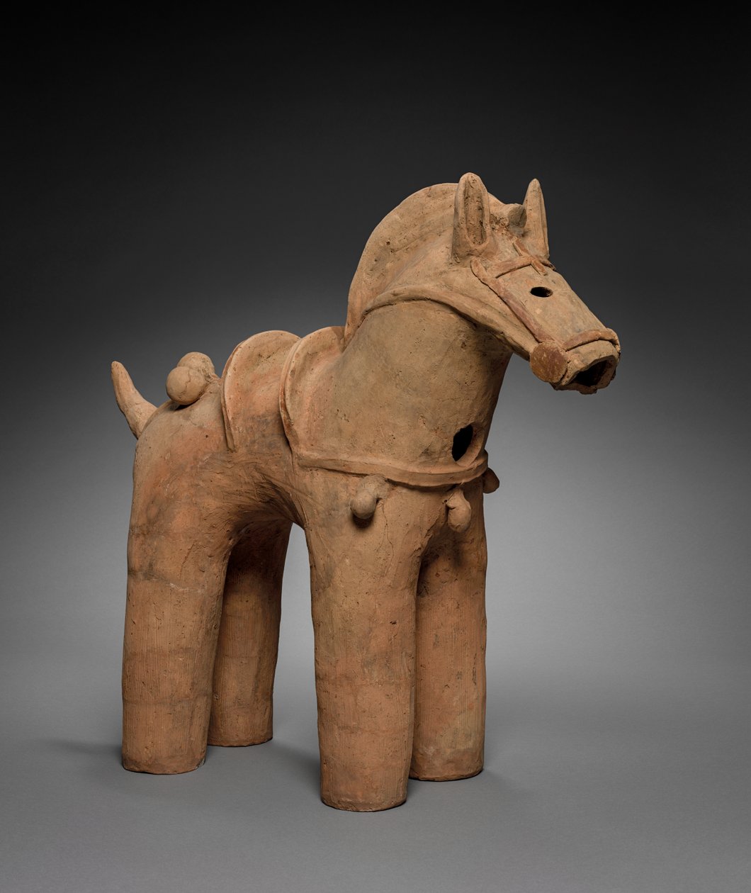 Caballo Haniwa enjaezado, 400s-500s de Unbekannt