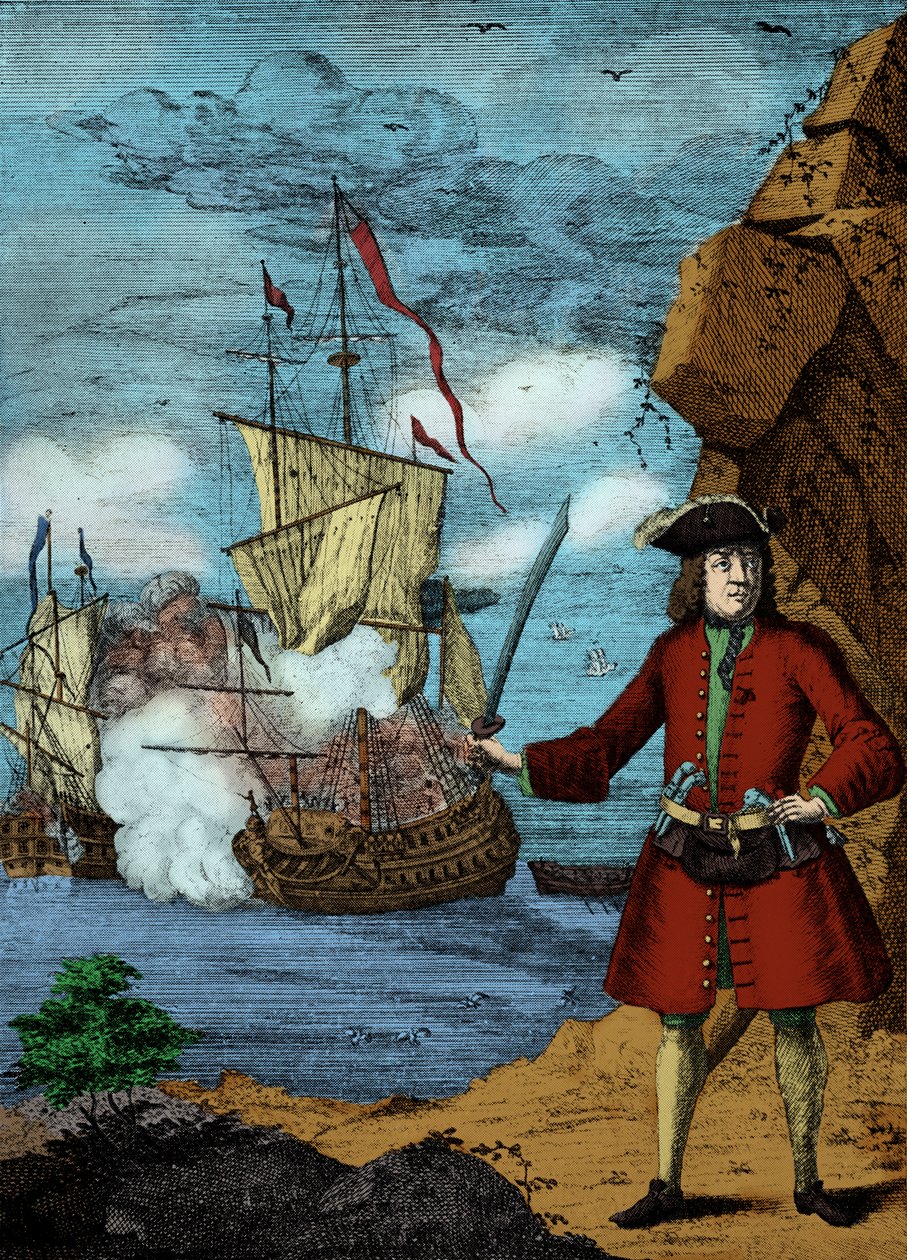 Capitán John Avery, grabado. de Unbekannter Künstler