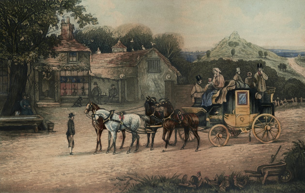 Escena del carruaje de Unbekannter Künstler