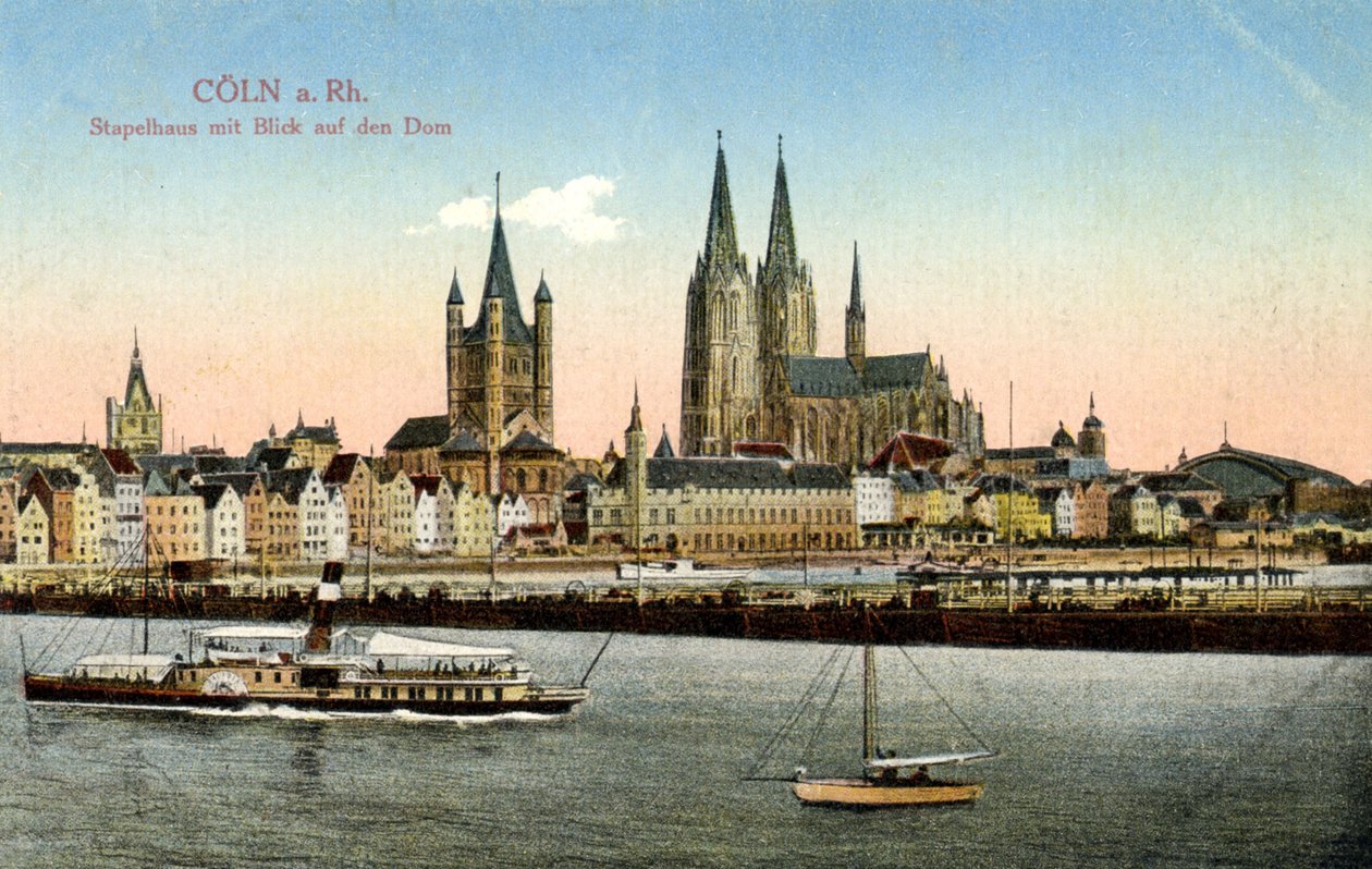 Colonia Alemania principios del siglo XX (postal) de Unbekannter Künstler