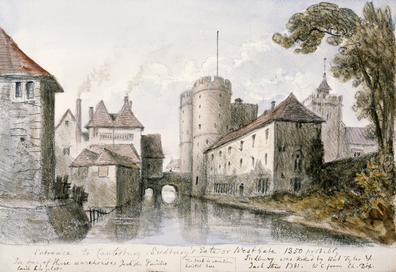 Entrada a Canterbury" de William Crotch de Unbekannter Künstler