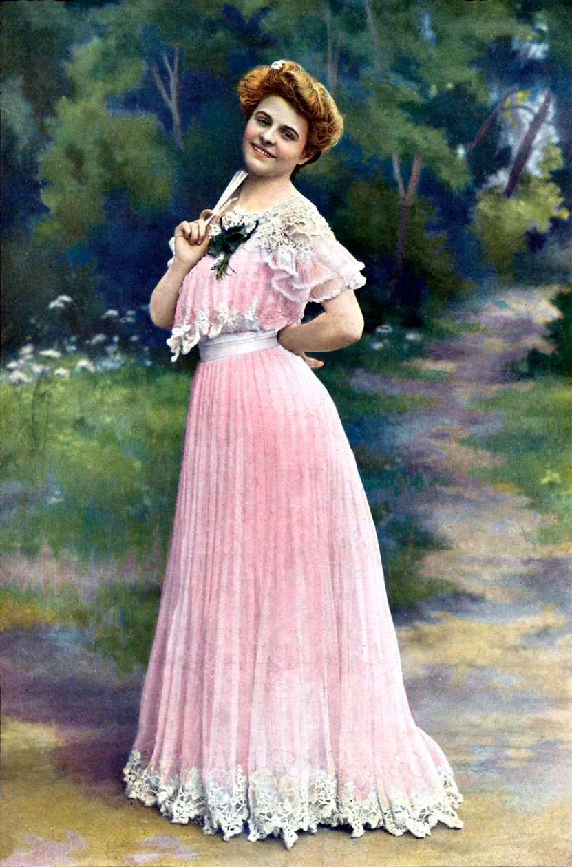 La moda francesa en 1902 (impresión) de Unbekannter Künstler