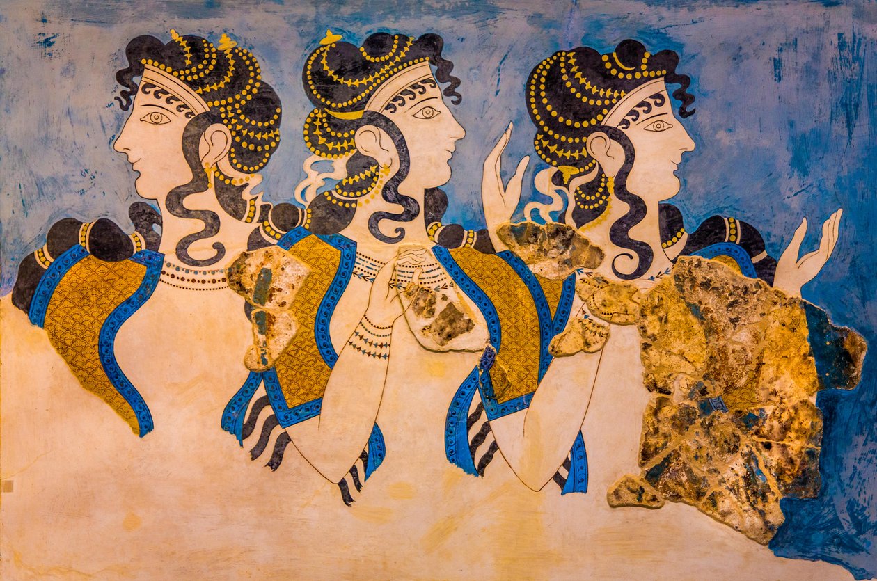 Fresco de los tres (foto) de Unbekannter Künstler