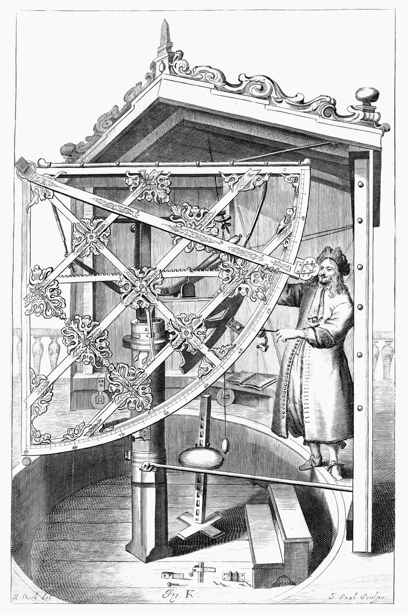 Cuadrante de Hevelius, c 1659 de Unbekannt