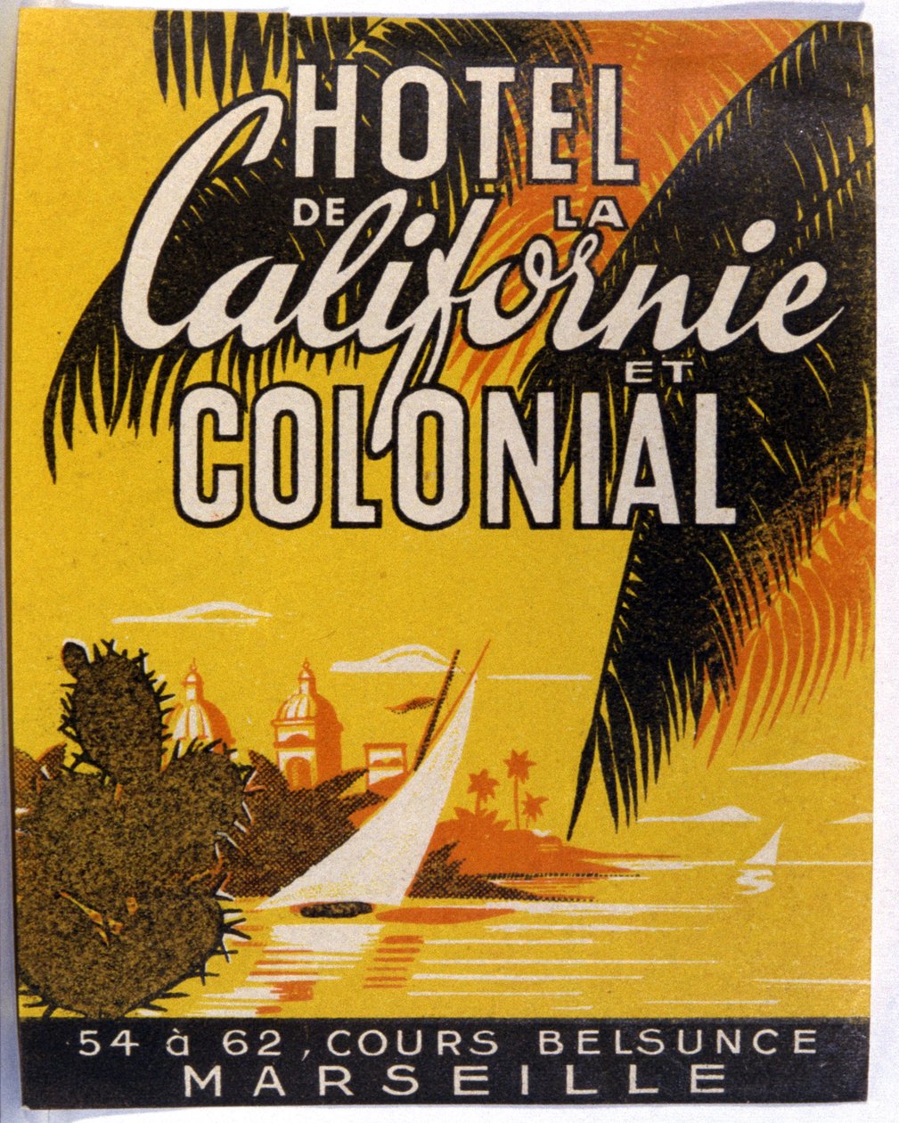 Hotel de California, Marsella, c.1930 (ilustración) de Unbekannter Künstler