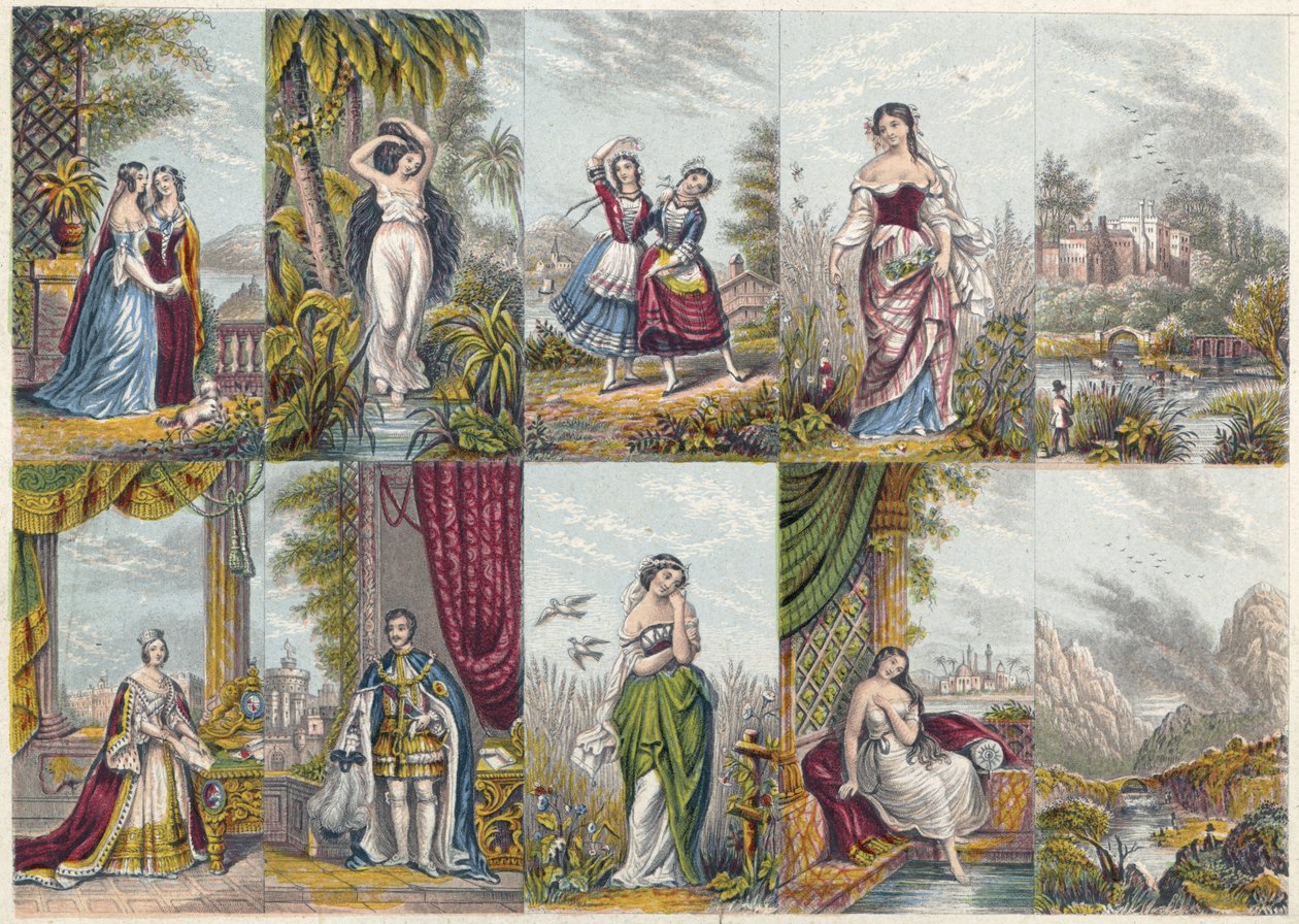 Ilustraciones fechadas en 1851 de Unbekannter Künstler