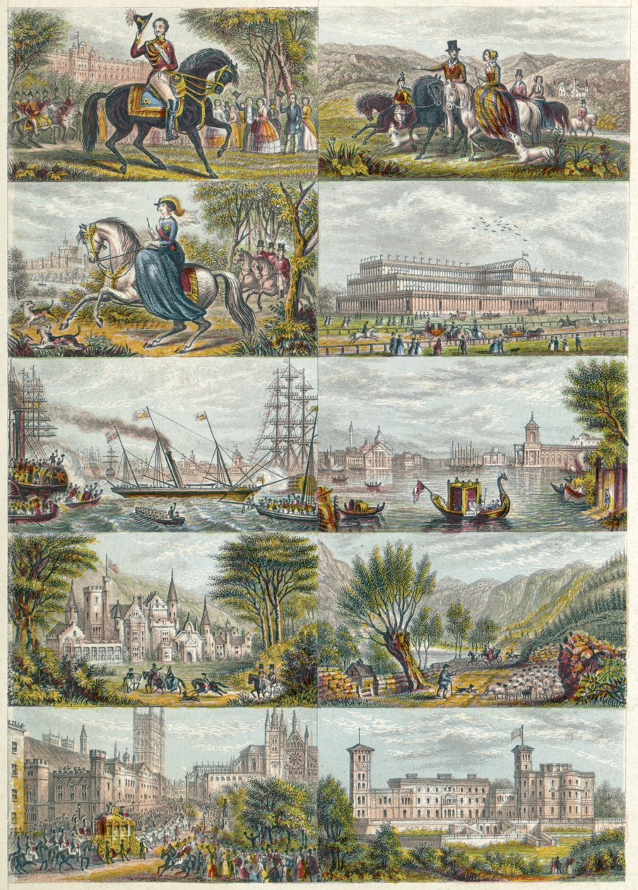 Ilustraciones fechadas en 1851 de Unbekannter Künstler