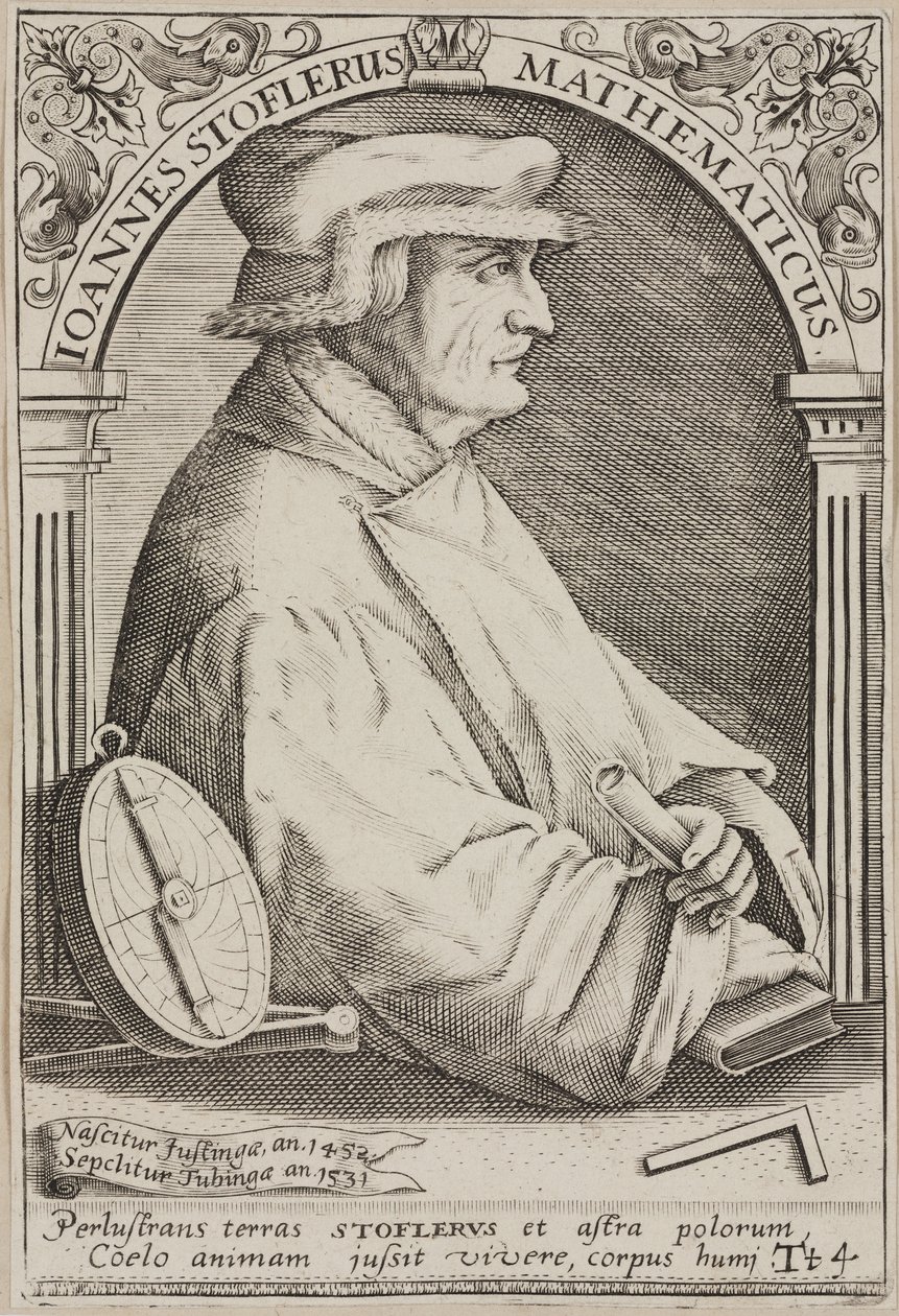 Johannes Stoeffler, astrólogo alemán de Unbekannter Künstler