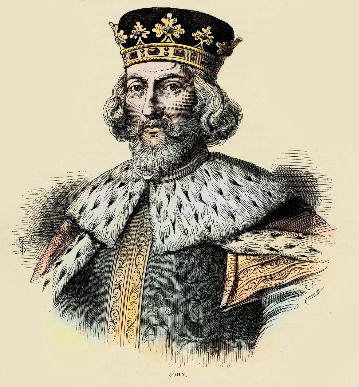 Juan I, rey de Inglaterra (grabado) de Unbekannter Künstler