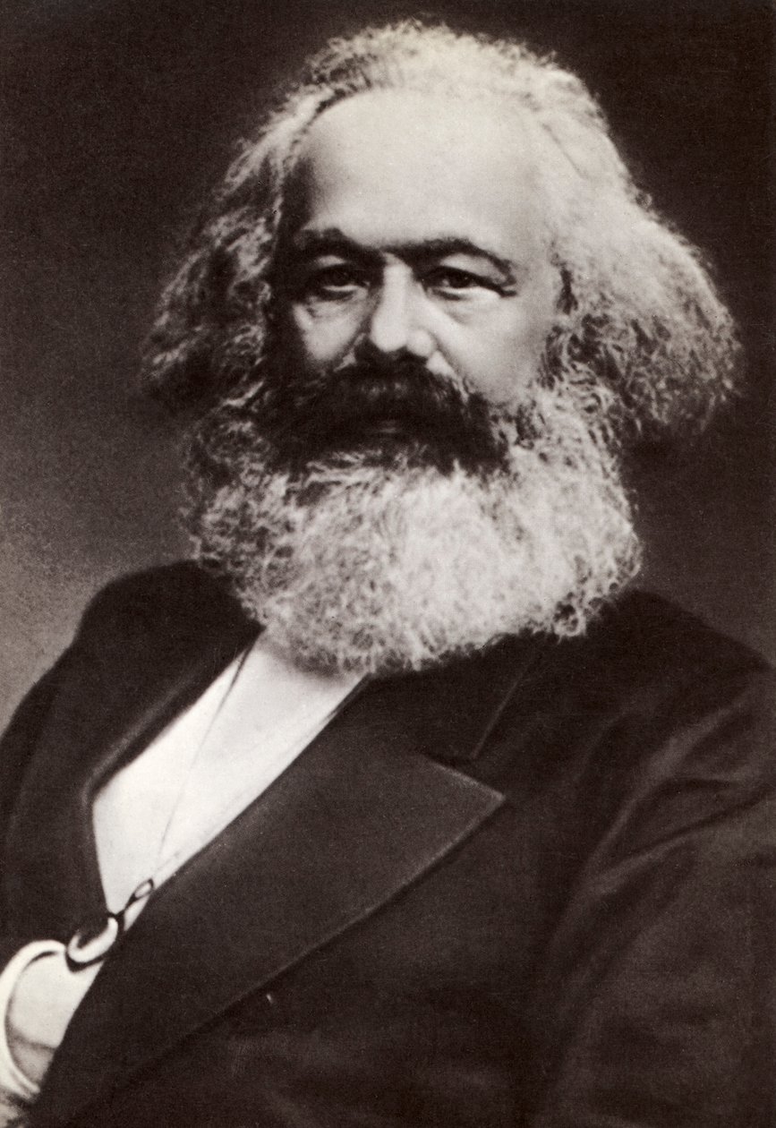 Retrato de Karl Marx de Unbekannter Künstler