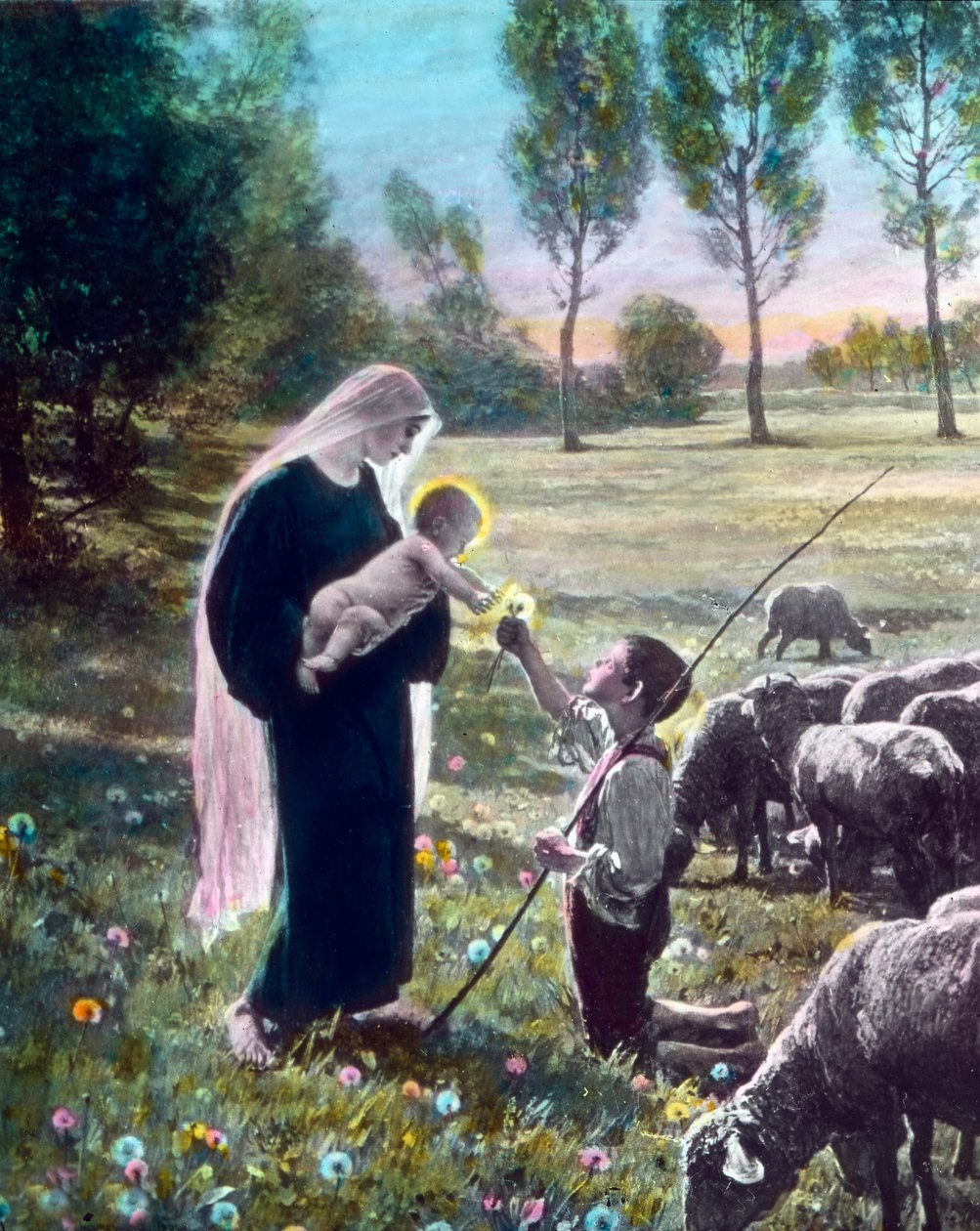 Madonna con el pastorcillo de Unbekannter Künstler