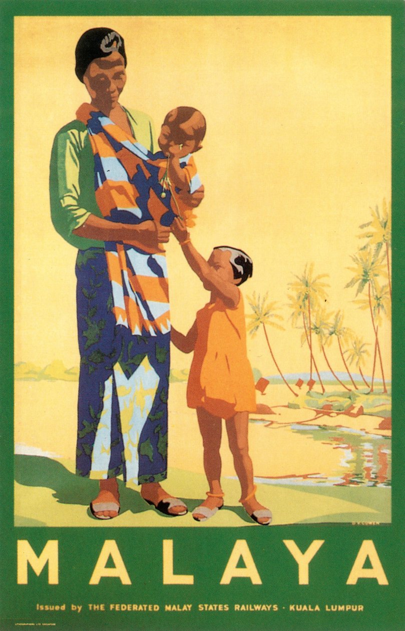 Malaya, por los Ferrocarriles Federados de los Estados Malayos de Unbekannter Künstler