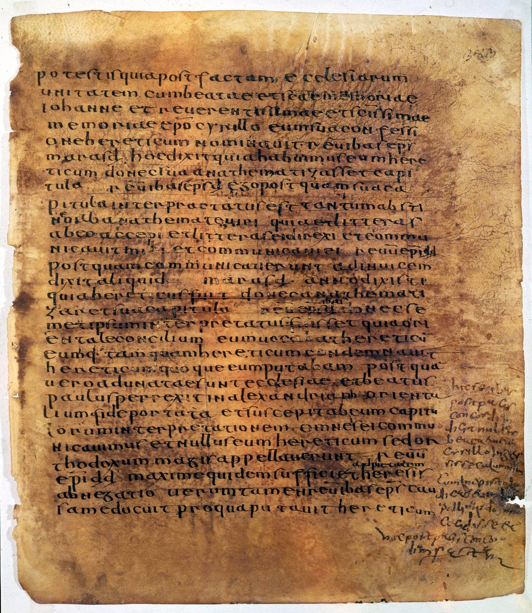 Pergamino manuscrito: un palimpsesto. de Unbekannter Künstler
