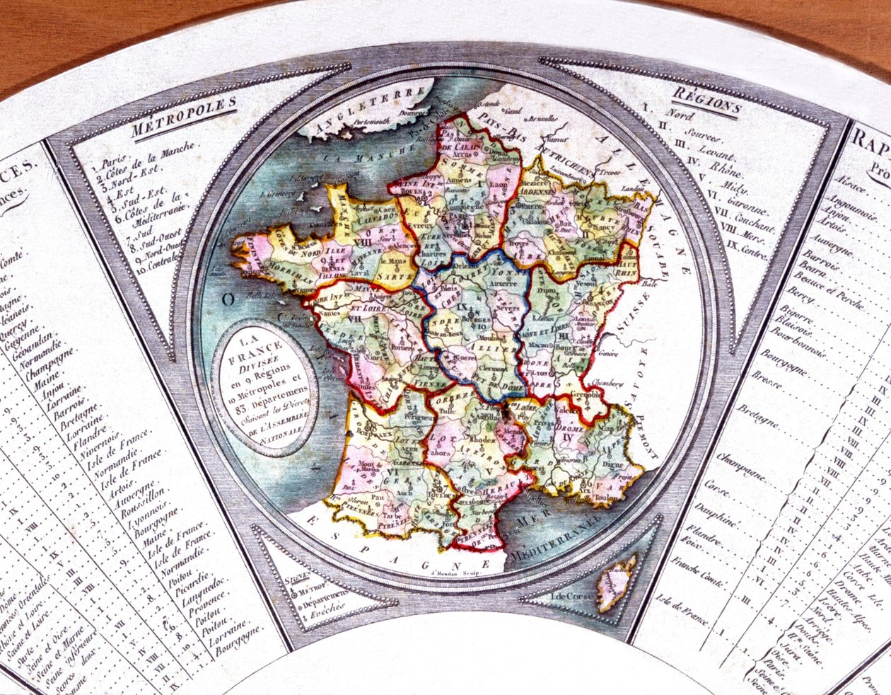 Mapa de Francia de Unbekannter Künstler