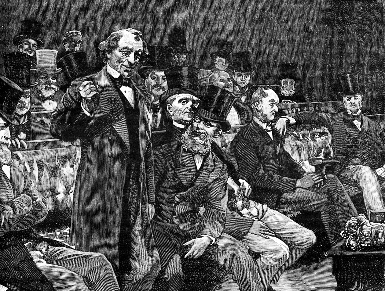 El Sr. Disraeli en la Cámara de los Comunes de Unbekannter Künstler