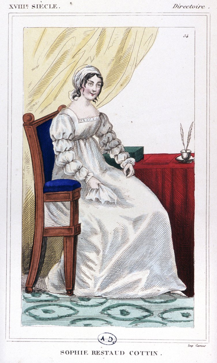 Sra. Cottin, c.1810 (grabado) de Unbekannter Künstler