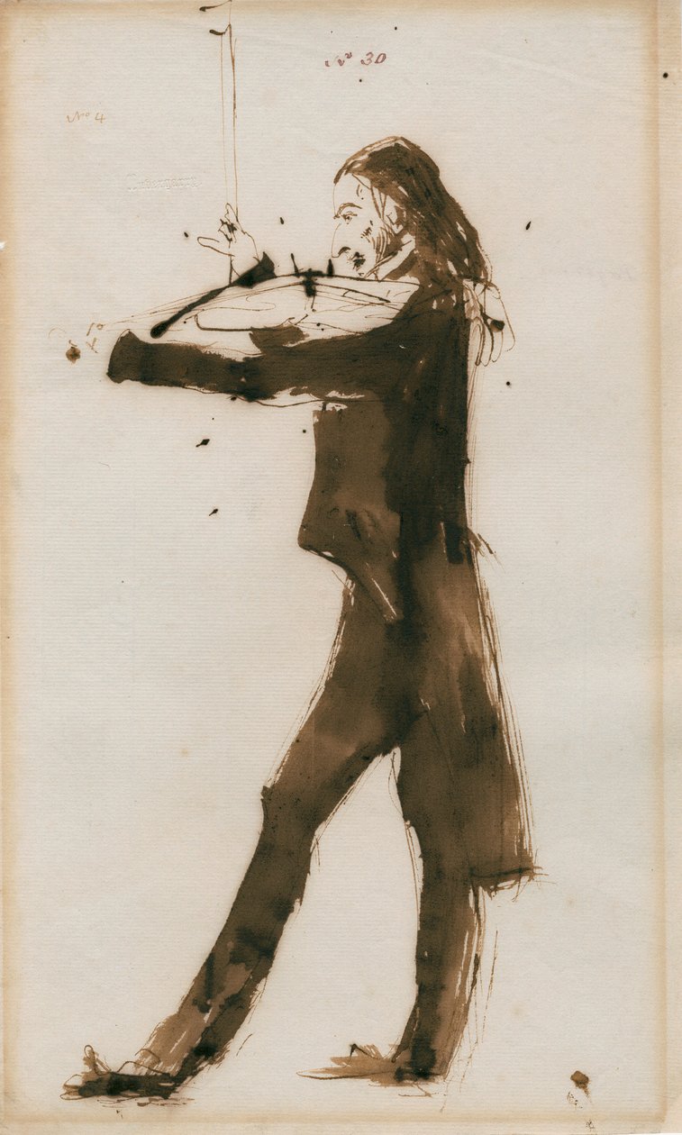 Niccolo Paganini - retrato de Unbekannt