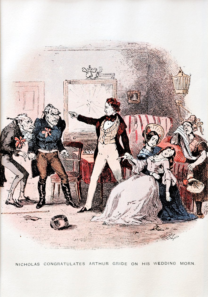 Nicholas Nickleby de C. Dickens - ilustración de Unbekannt