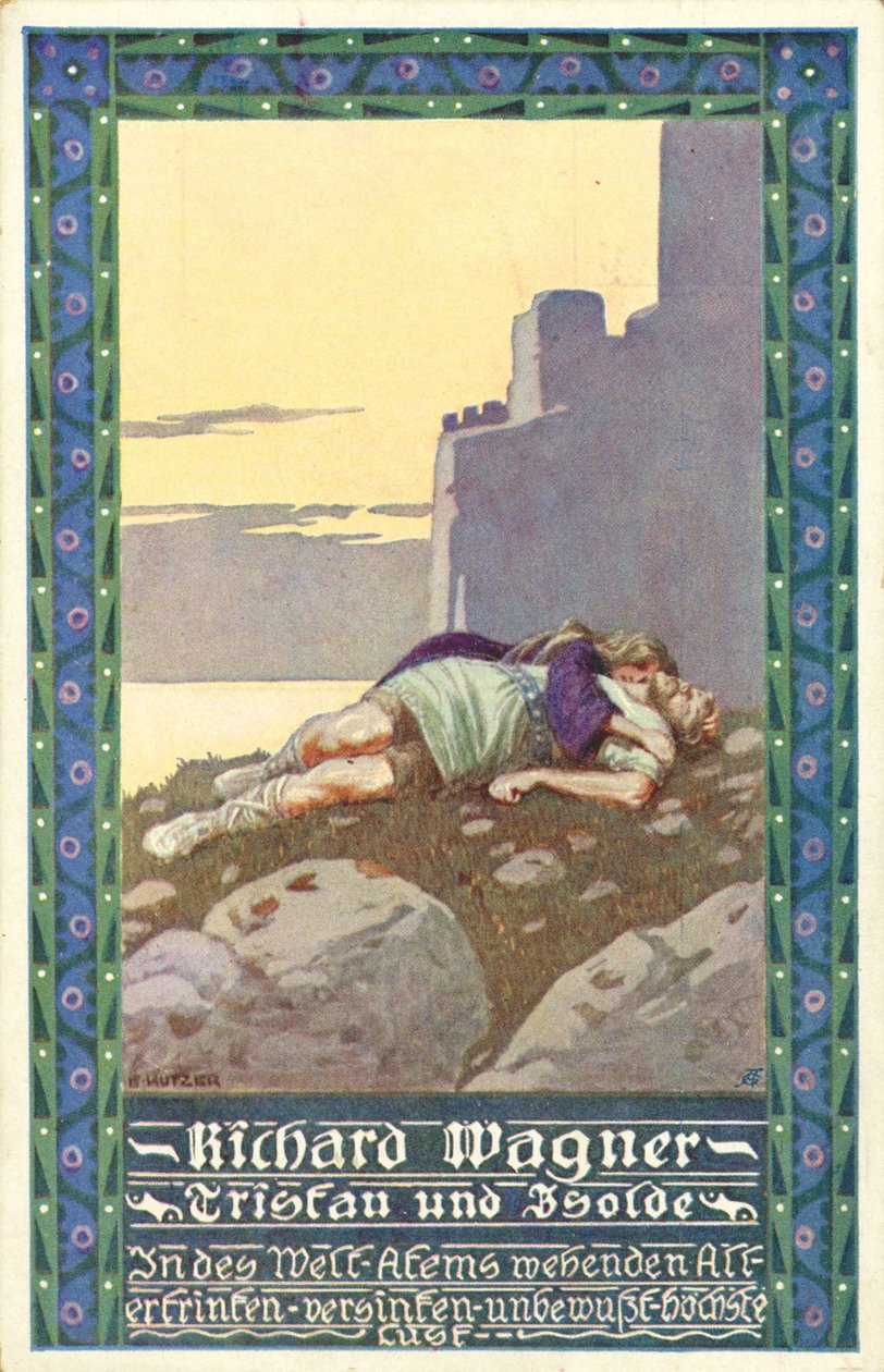 Ópera Tristán e Isolda de Wagner (cartel) de Unbekannter Künstler