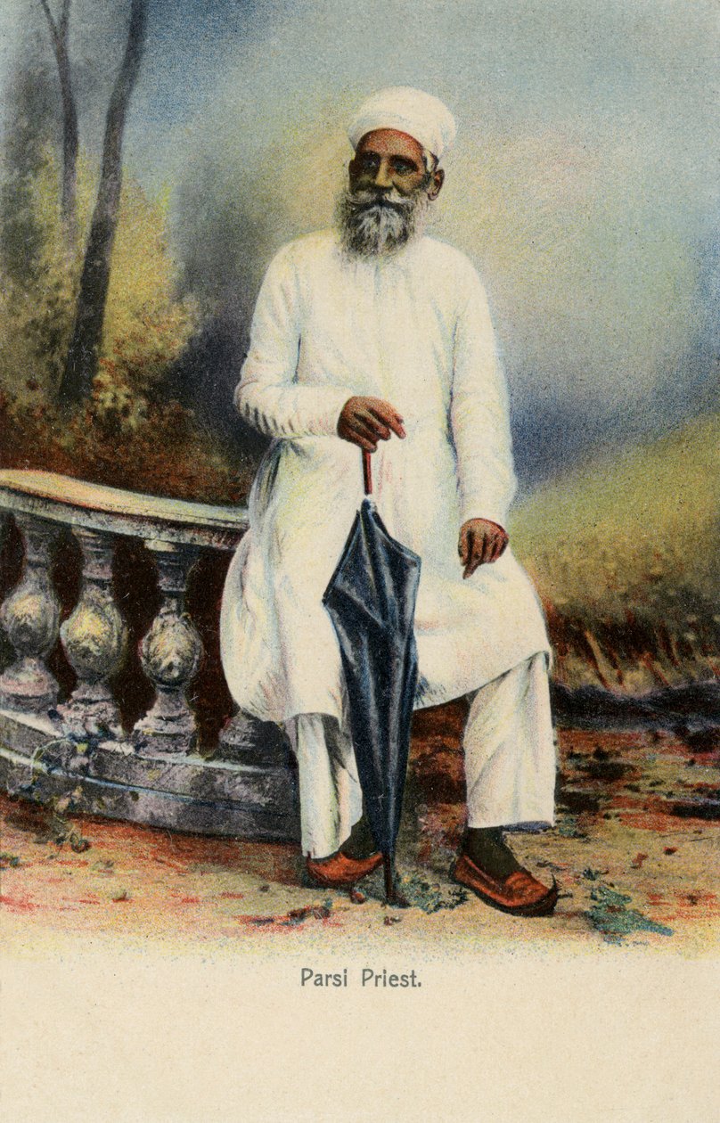 Sacerdote parsi, India británica de Unbekannter Künstler
