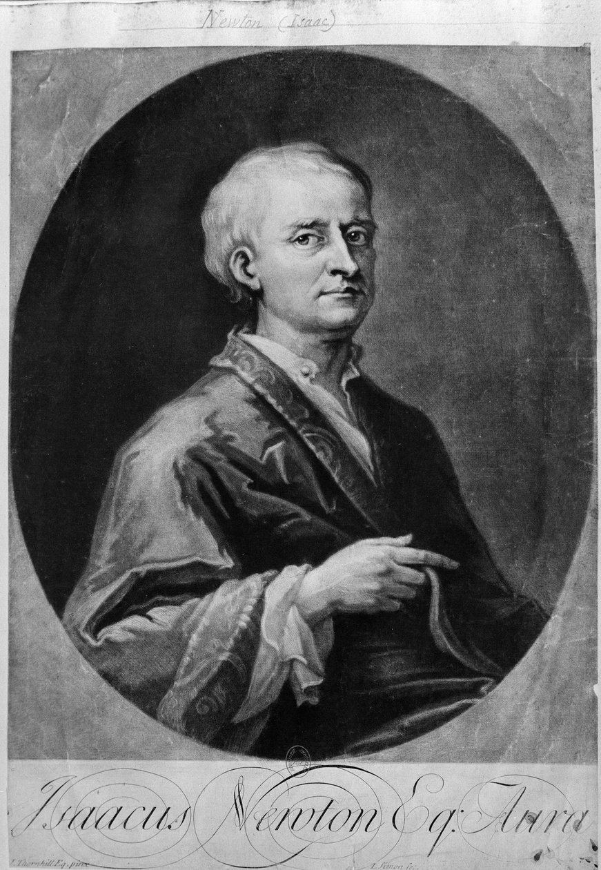 Retrato de Isaac Newton (1642-1727) de William M. Timlin