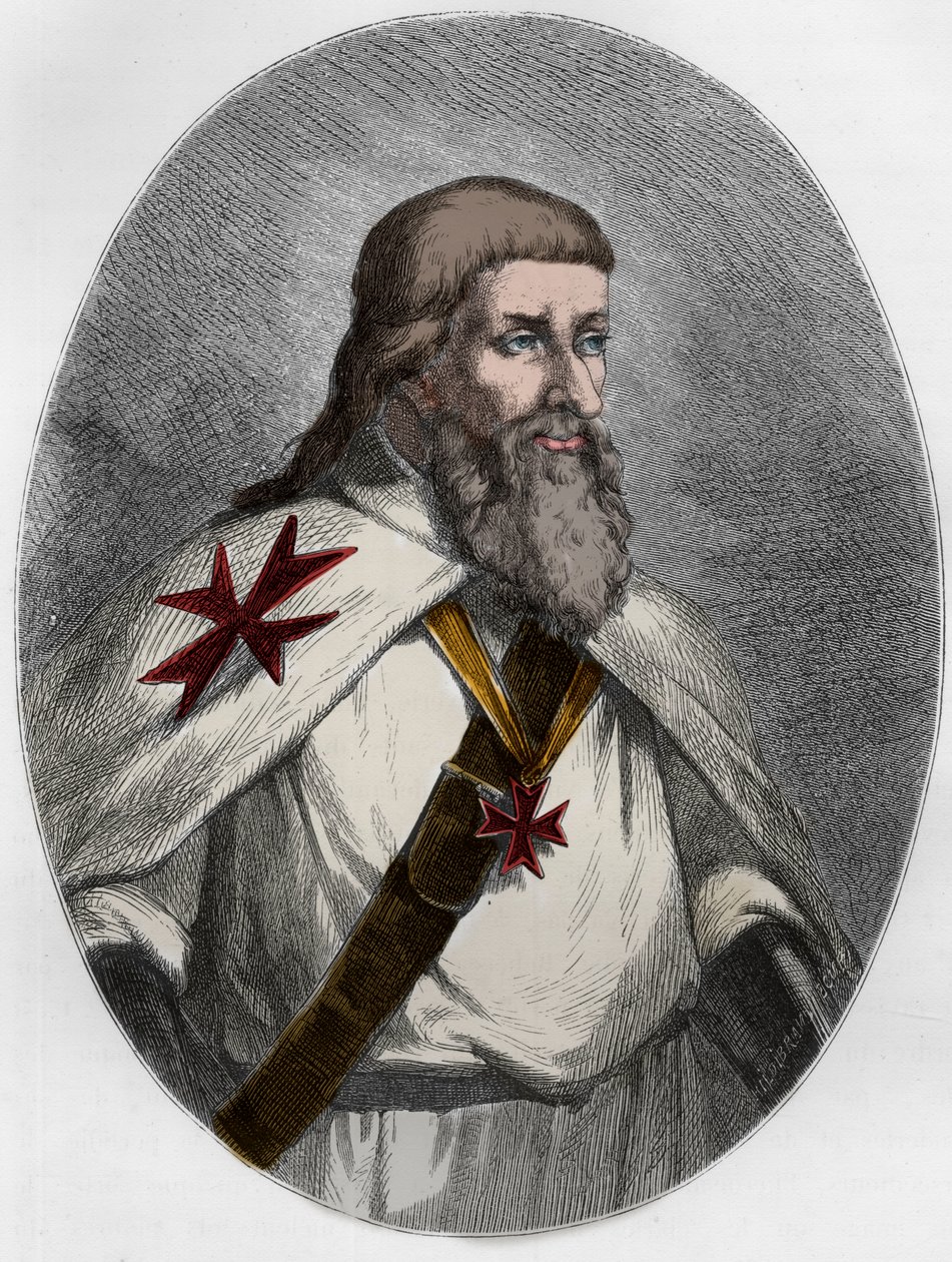 Retrato de Jacques de Molay de Unbekannt