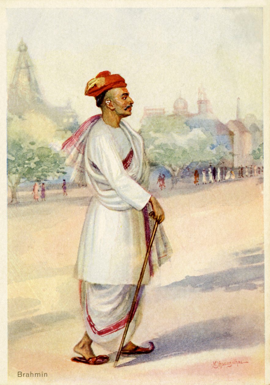 Retrato de un brahmán de Unbekannter Künstler