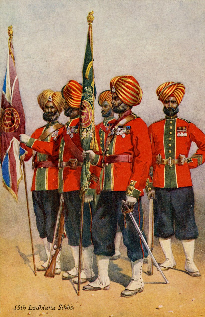 Regimiento de los 15 Sijs de Ludhiana de Unbekannter Künstler