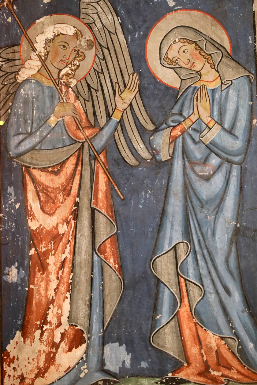 Iglesia protestante de Saint-Pierre-le-Jeune, fresco, Estrasburgo, Francia. de Unbekannter Künstler