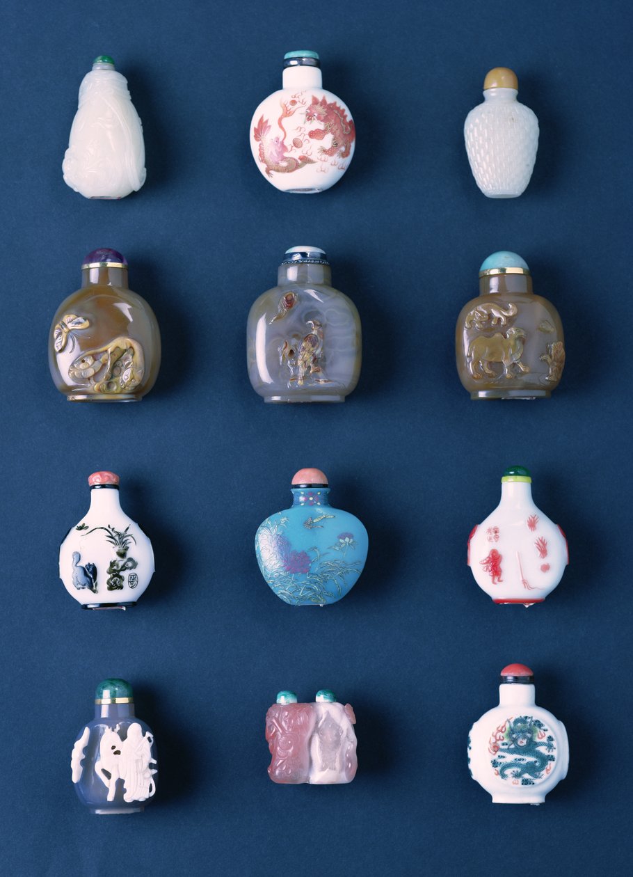 Selección de botellas de rapé orientales de Unbekannt