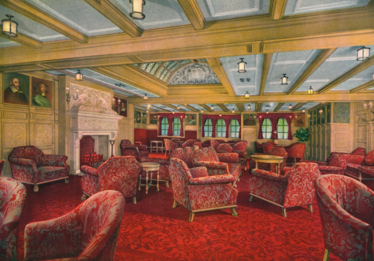 Interior del barco (imprimir) de Unbekannter Künstler