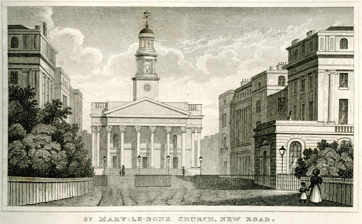 Iglesia de St Mary-le-bone, New Road de Unbekannt