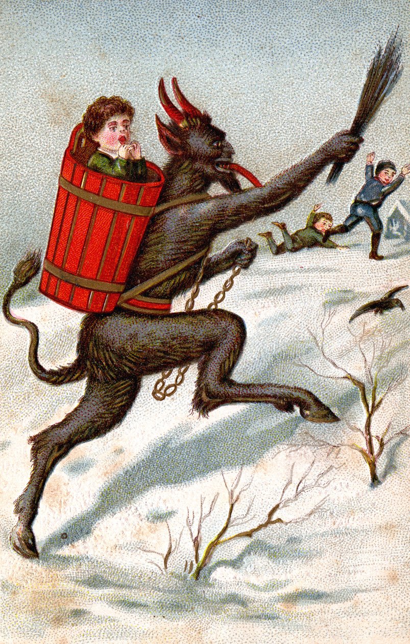 El Krampus, c.1910 (postal) de Unbekannter Künstler