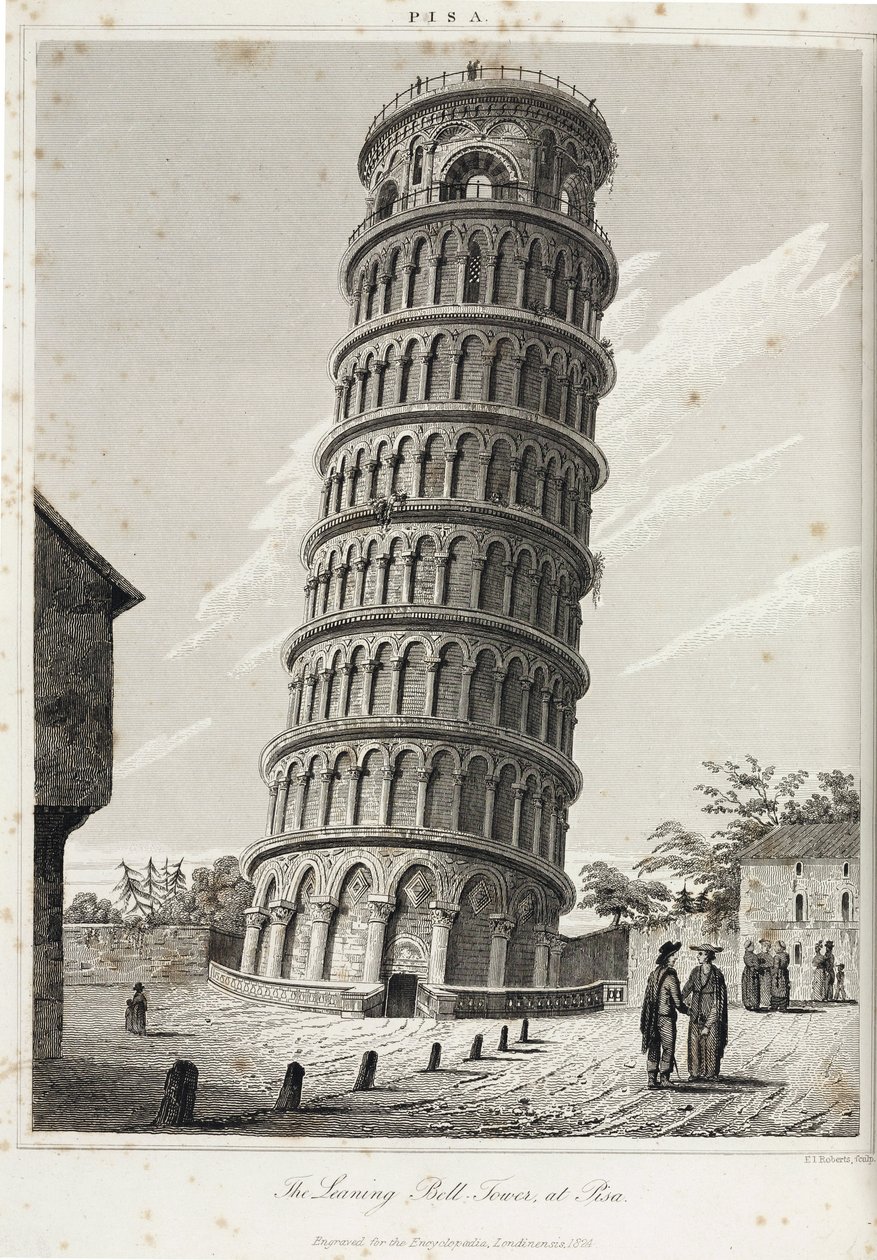 La torre inclinada de Pisa de Unbekannt