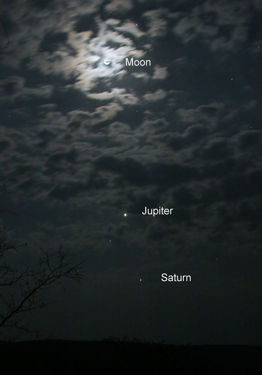 La Luna, Júpiter y Saturno, 2005 de Unbekannt