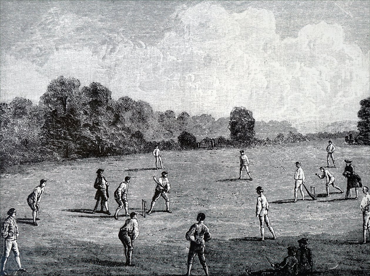 El Club de la Real Academia jugando al críquet de Unbekannt