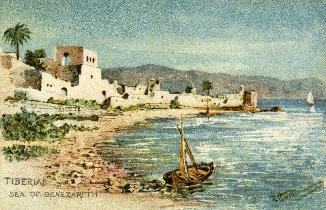 Tiberíades - mar de Genezaret de Unbekannter Künstler