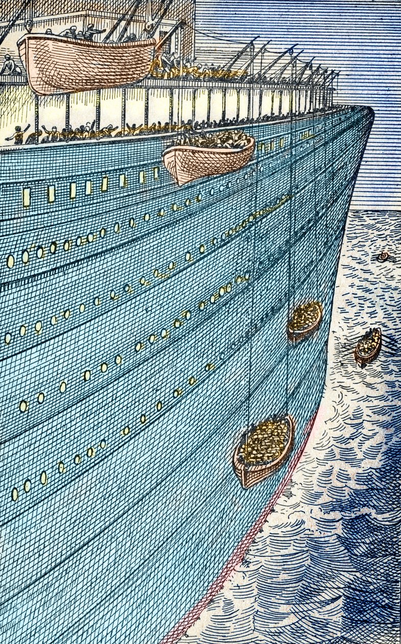 Catástrofe del Titanic, los barcos zarpan de Unbekannter Künstler