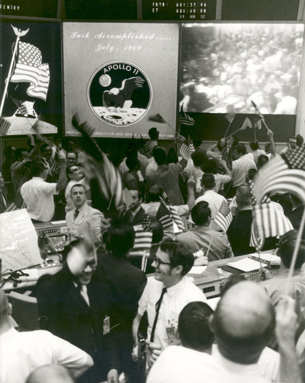 Triunfo después del amerizaje del Apollo 11 de Unbekannt