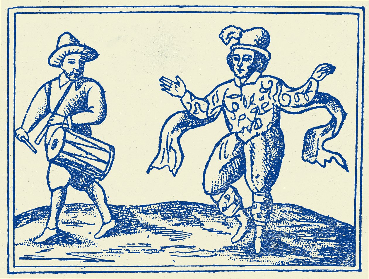 William Kempe bailando el Morris de Unbekannter Künstler