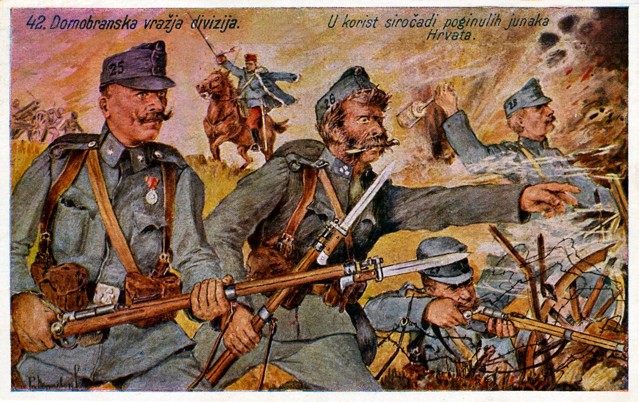 Primera Guerra Mundial: "División Diablo" croata de Unbekannter Künstler
