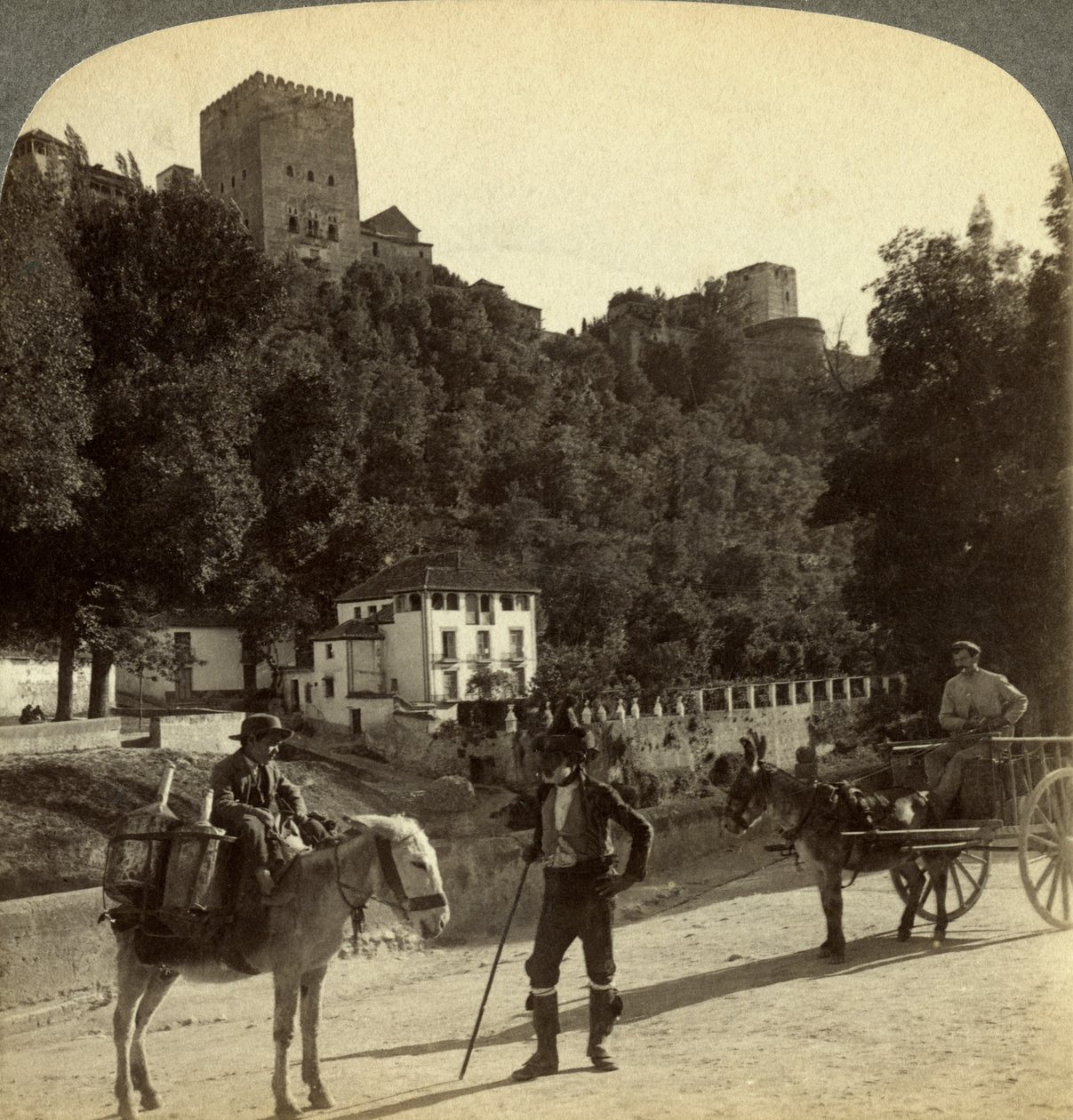 La Alhambra, Granada, Andalucía, España de Underwood and Underwood