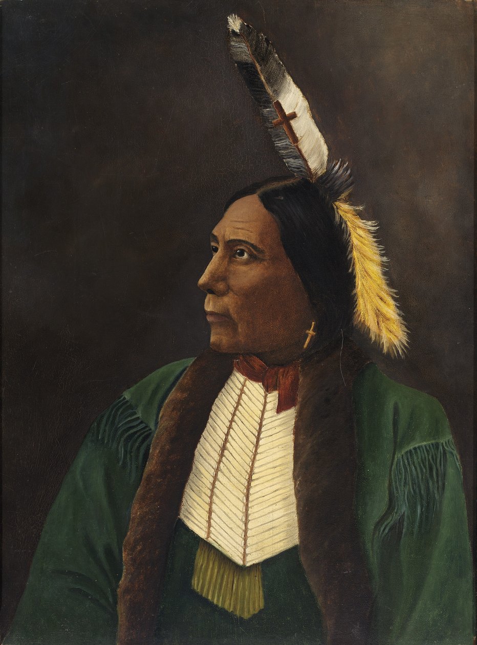 Retrato de un indio americano de Unidentified