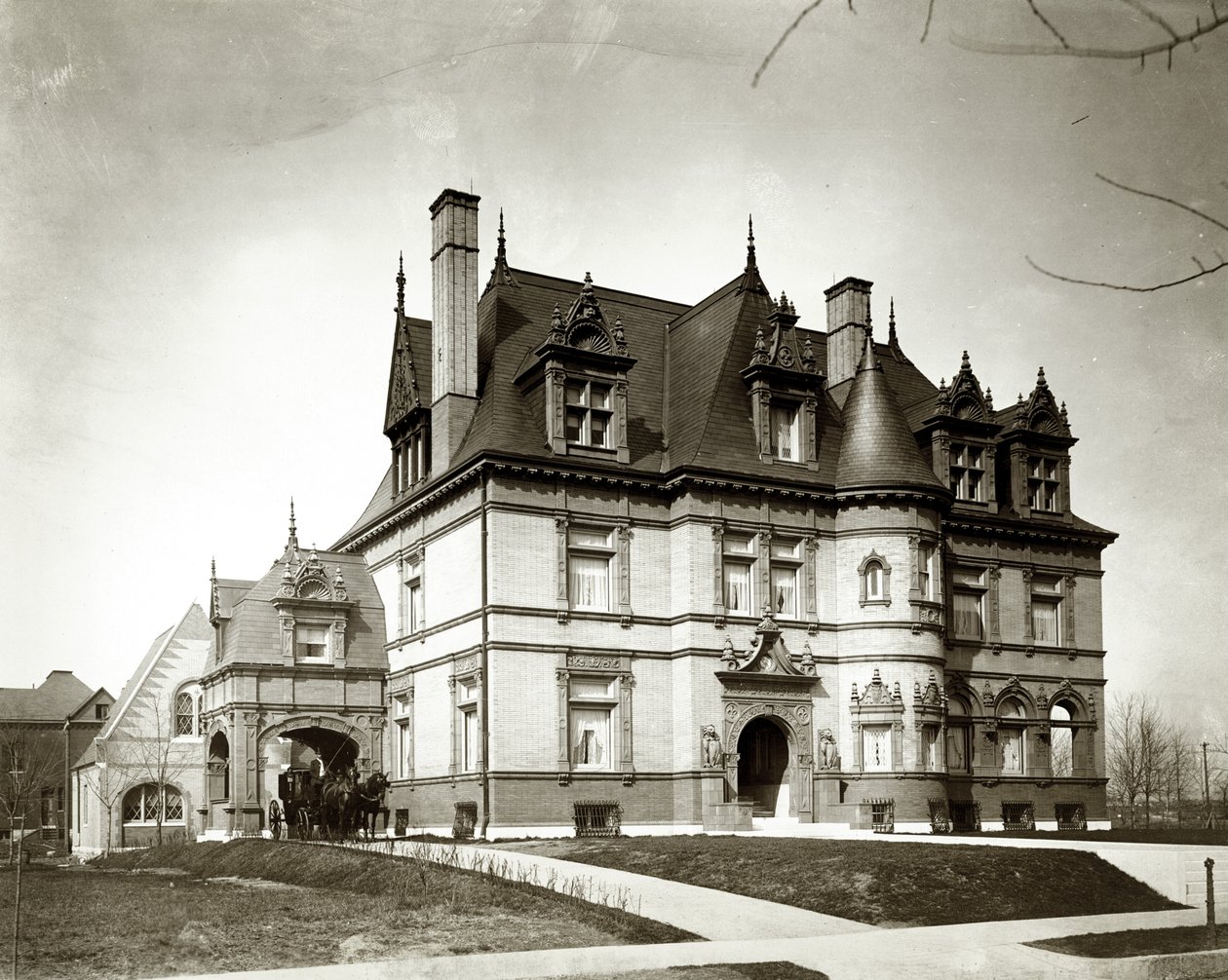 Residencia de William K. Bixby. 13 Portland Place. Construida ca. 1895. W. Albert Swasey, Arquitecto de Unknown