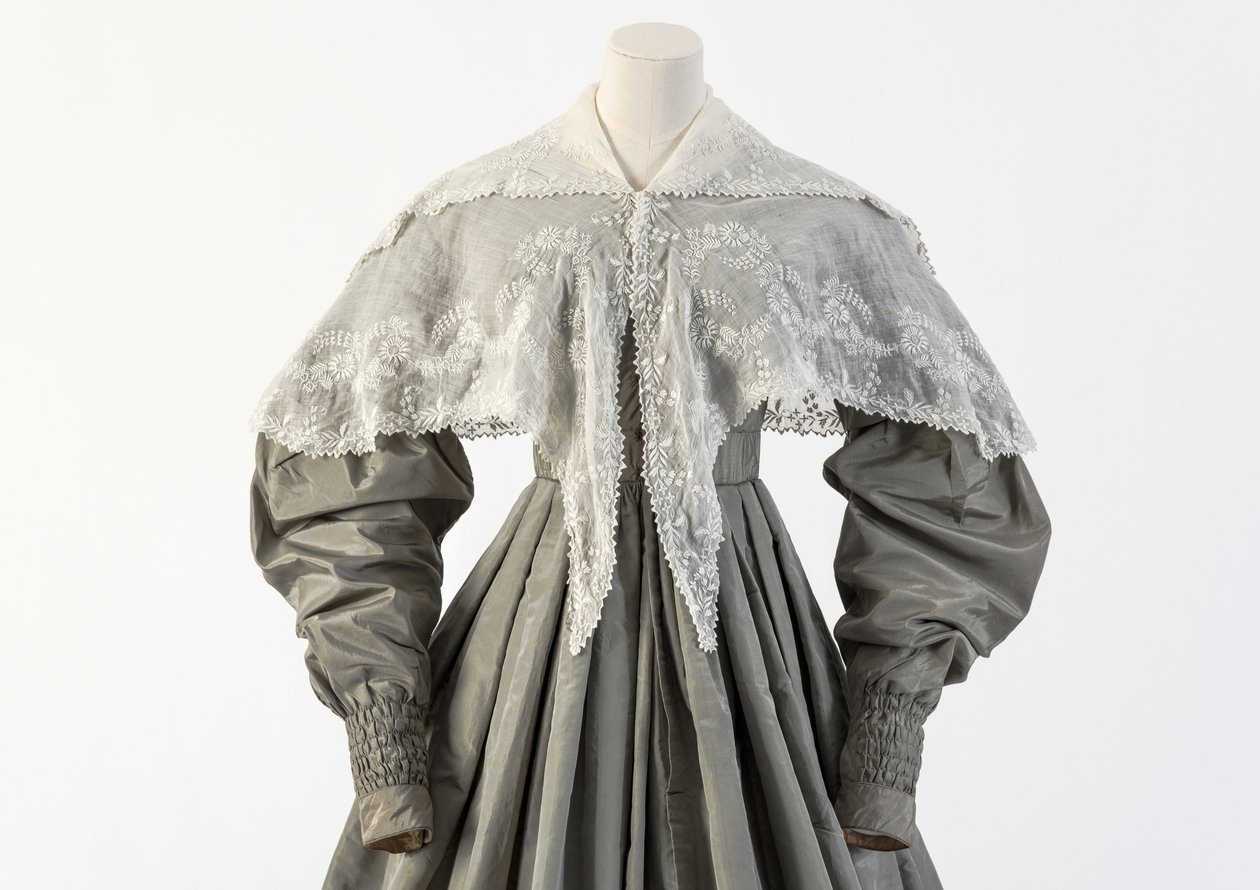 Cuello bordado en encaje blanco, 1830s de Unbekannt Unbekannt