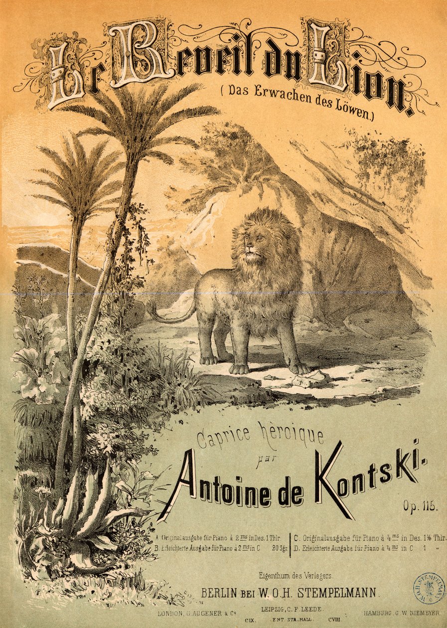 El despertar del león de Anton Kontski de Unbekannt Unbekannt