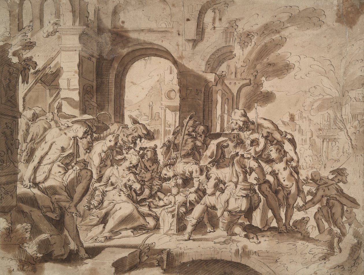 Adoración de los pastores de Unknown