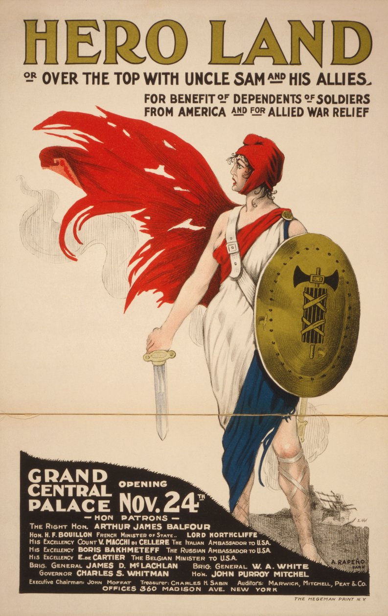 Cartel de Hero Land francés de Unknown