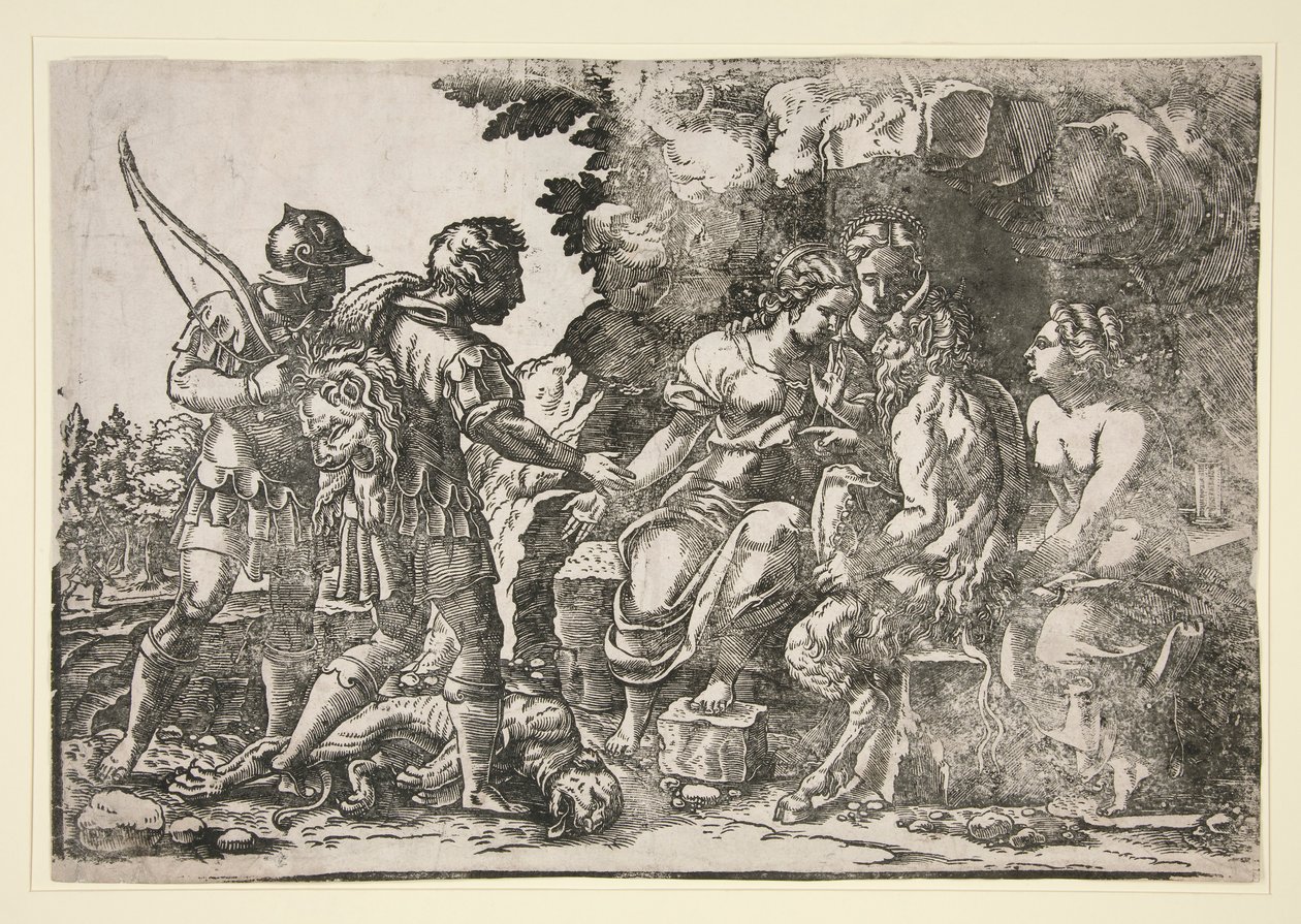 Tetis recomienda a Aquiles a la tutela de Quirón de Unknown